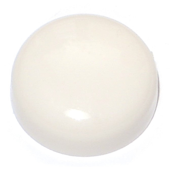 1/4" Cream Colored Nylon Plastic Hex Head Screw Covers