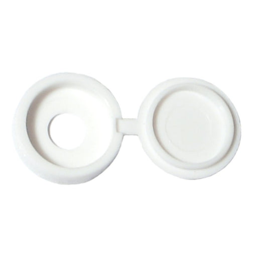 1/4" White Nylon Plastic Screw Covers