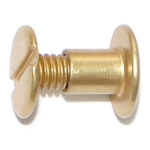 1/4" x 15/64" Brass Anodized Aluminum Screw Posts with Screws