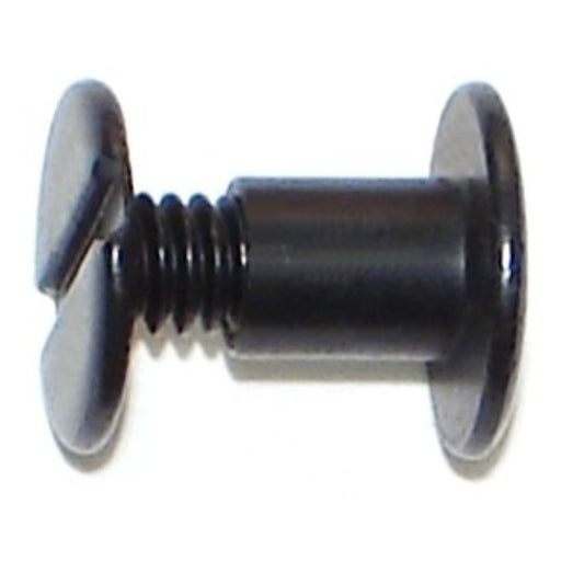 1/4" x 15/64" Black Anodized Aluminum Screw Posts with Screws