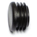 1" Black Plastic Round Cap Plugs