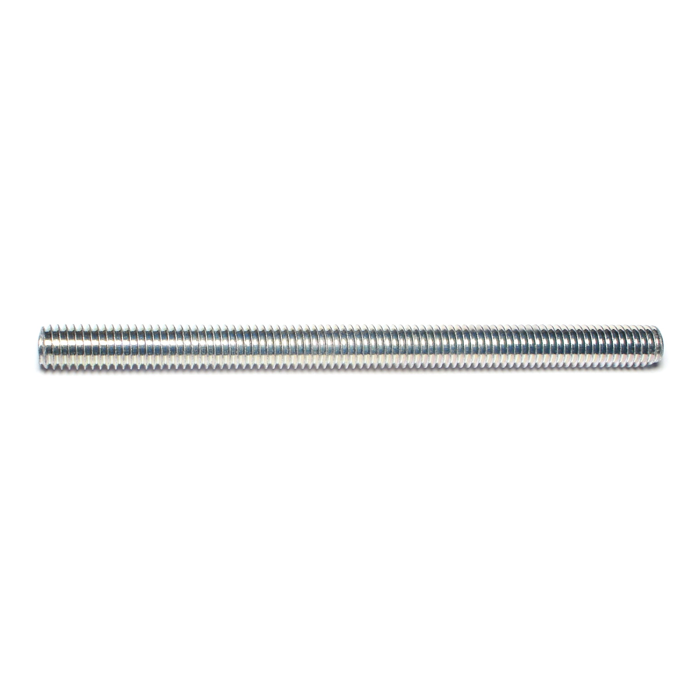 7/16"-14 x 6" Zinc Plated Grade 2 Steel Coarse Thread Threaded Rods