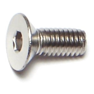 4mm-0.7 x 10mm A2 Stainless Steel Coarse Thread Flat Head Hex Socket Cap Screws