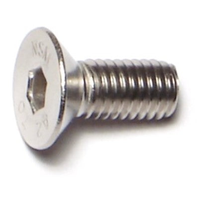 5mm-0.8 x 12mm A2 Stainless Steel Coarse Thread Flat Head Hex Socket Cap Screws