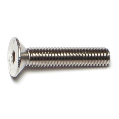 5mm-0.8 x 25mm A2 Stainless Steel Coarse Thread Flat Head Hex Socket Cap Screws