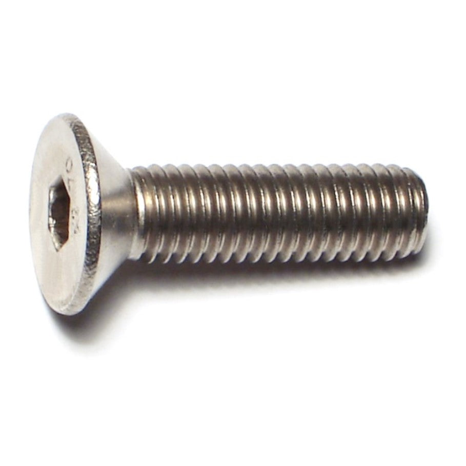 8mm-1.25 x 30mm A2 Stainless Steel Coarse Thread Flat Head Hex Socket Cap Screws