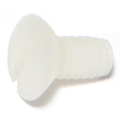 1/4"-20 x 1/2" Nylon Plastic Coarse Thread Slotted Oval Head Machine Screws