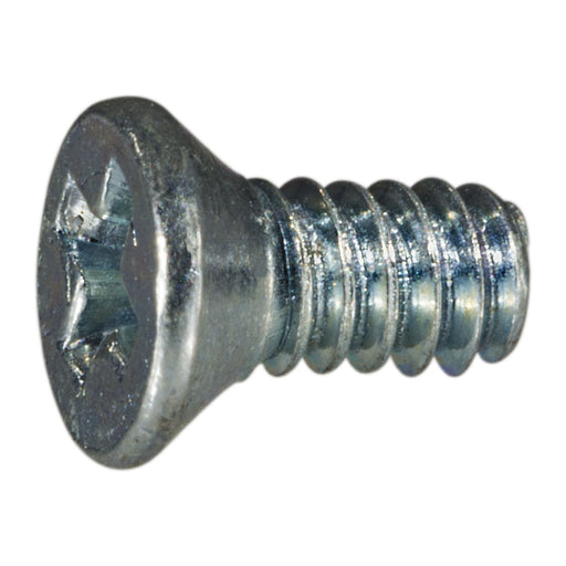 #4-40 x 1/4" Zinc Plated Steel Coarse Thread Phillips Flat Head Machine Screws