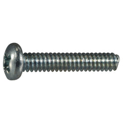 #4-40 x 5/8" Zinc Plated Steel Coarse Thread Phillips Pan Head Machine Screws
