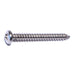 #4 x 1" 18-8 Stainless Steel Phillips Pan Head Sheet Metal Screws