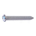 #14 x 2" 18-8 Stainless Steel Security Star Drive Button Head Sheet Metal Screws