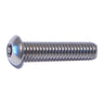 1/4"-20 x 1-1/4" 18-8 Stainless Steel Coarse Thread Security Star Drive Button Head Machine Screws