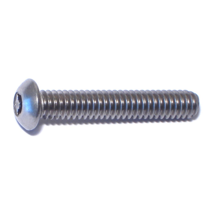 1/4"-20 x 1-1/2" 18-8 Stainless Steel Coarse Thread Security Star Drive Button Head Machine Screws