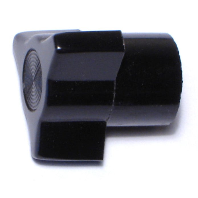 #10-24 x 7/8" Black Plastic Coarse Thread 3-Prong Knobs