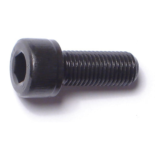 8mm-1.0 x 20mm Black Oxide Class 12.9 Steel Fine Thread Knurled Head Hex Socket Cap Screws