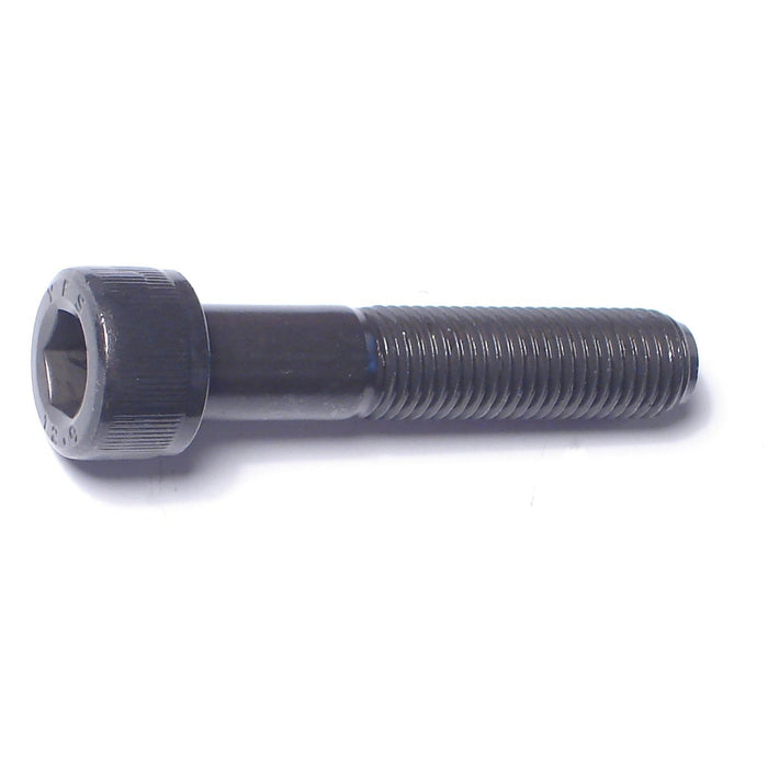 10mm-1.25 x 50mm Black Oxide Class 12.9 Steel Fine Thread Knurled Head Hex Socket Cap Screws