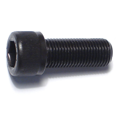 12mm-1.25 x 30mm Black Oxide Class 12.9 Steel Extra Fine Thread Knurled Head Hex Socket Cap Screws