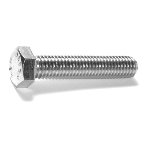 1/2"-13 x 2-1/2" 18-8 Stainless Steel Coarse Full Thread Hex Head Tap Bolts