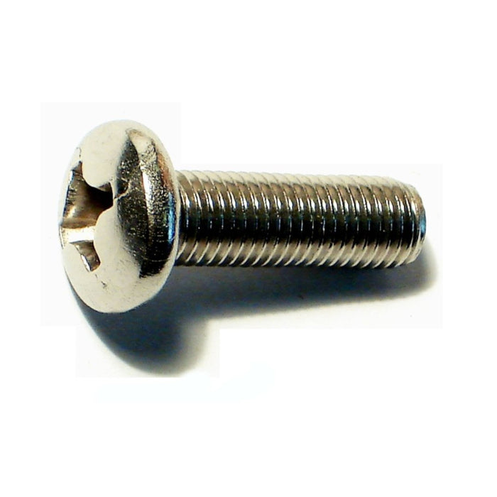 5/16"-24 x 1" 18-8 Stainless Phillips Pan Head Machine Screws (6 pcs.)