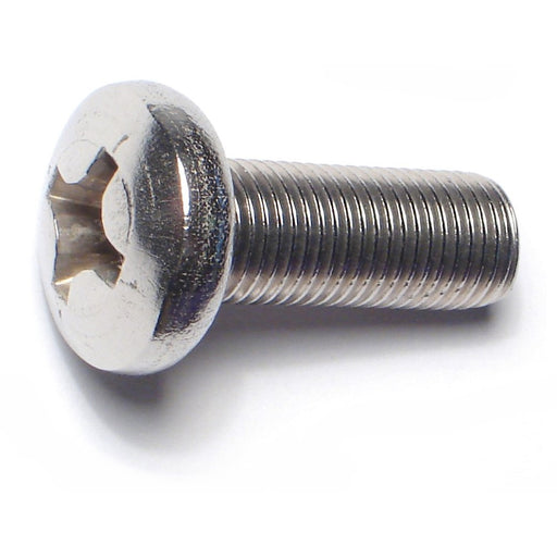 3/8"-24 x 1" 18-8 Stainless Steel Fine Thread Phillips Pan Head Machine Screws
