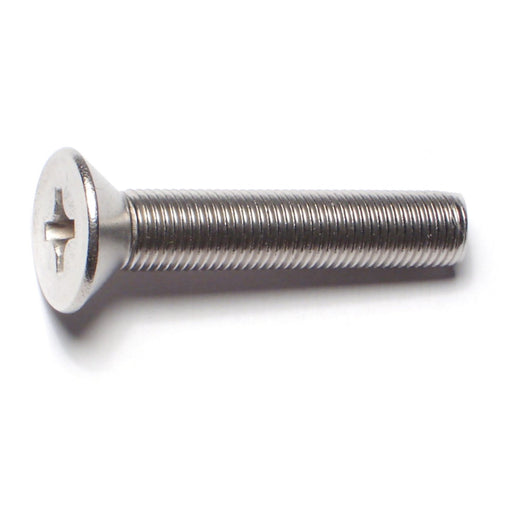 3/8"-24 x 2" 18-8 Stainless Steel Fine Thread Phillips Flat Head Machine Screws