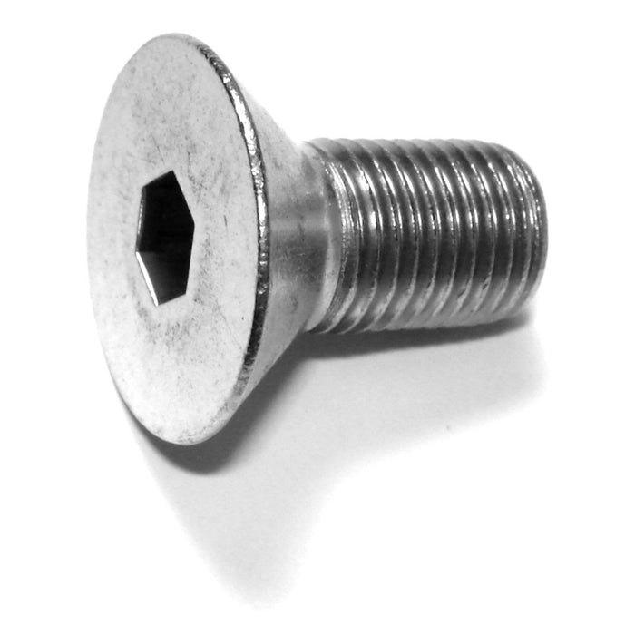 3/8"-24 x 3/4" 18-8 Stainless Steel Fine Thread Flat Head Socket Cap Screws