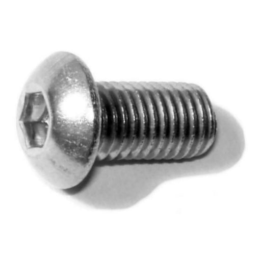 1/4"-28 x 1/2" 18-8 Stainless Steel Fine Thread Button Head Socket Cap Screws