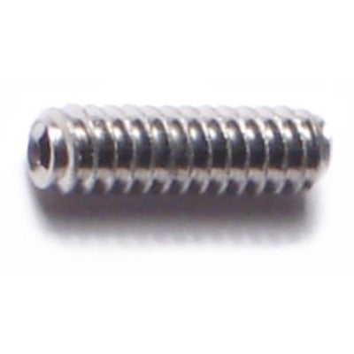 #4-40 x 3/16" 18-8 Stainless Steel Coarse Thread Hex Socket Headless Set Screws
