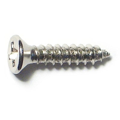 #5 x 5/8" Chrome Plated Steel Phillips Flat Head Hinge Screws