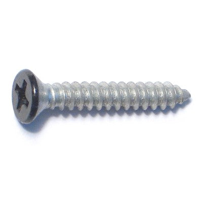 #7 x 1" Black Painted Steel Phillips Flat Head Hinge Screws