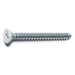 #9 x 1-3/4" White Steel Phillips Flat Head Hinge Screws