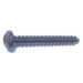 #8 x 1-1/4" Black Steel Phillips Pan Head Sheet Metal Screws