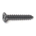 #10 x 1-1/4" Black Steel Phillips Flat Head Sheet Metal Screws