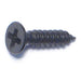 #4 x 1/2" Black Steel Phillips Flat Head Sheet Metal Screws