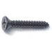 #4 x 3/4" Black Steel Phillips Flat Head Sheet Metal Screws