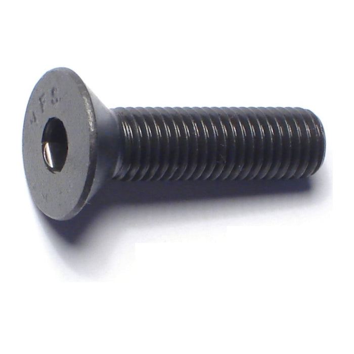 1/4"-28 x 1" Plain Steel Fine Thread Flat Head Socket Cap Screws