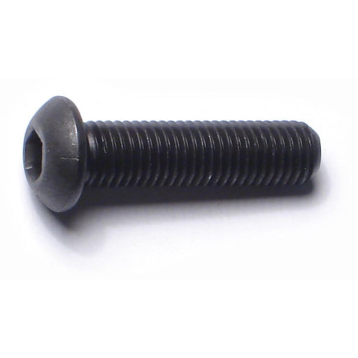 1/4"-28 x 1" Plain Steel Fine Thread Button Head Socket Cap Screws