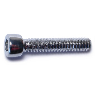 #10-24 x 1" Chrome Plated Steel Coarse Thread Smooth Head Socket Cap Screws