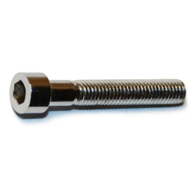 #10-32 x 1-1/4" Chrome Plated Steel Fine Thread Smooth Head Socket Cap Screws