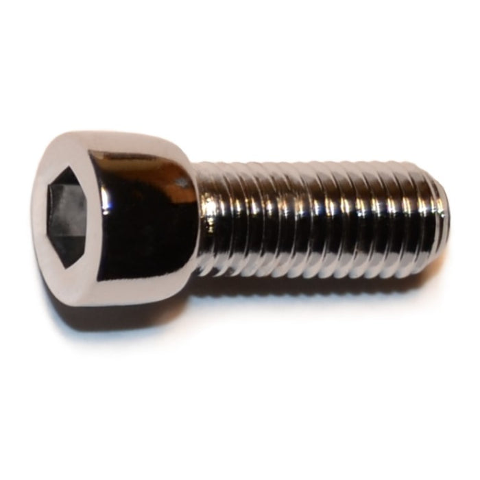 1/4"-28 x 5/8" Chrome Plated Steel Fine Thread Smooth Head Socket Cap Screws