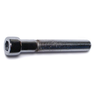 1/4"-28 x 1-3/4" Chrome Plated Steel Fine Thread Smooth Head Socket Cap Screws