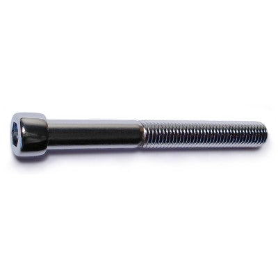 1/4"-28 x 2-1/4" Chrome Plated Steel Fine Thread Smooth Head Socket Cap Screws