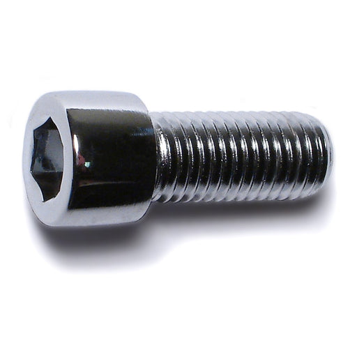 5/16"-24 x 3/4" Chrome Plated Steel Fine Thread Smooth Head Socket Cap Screws