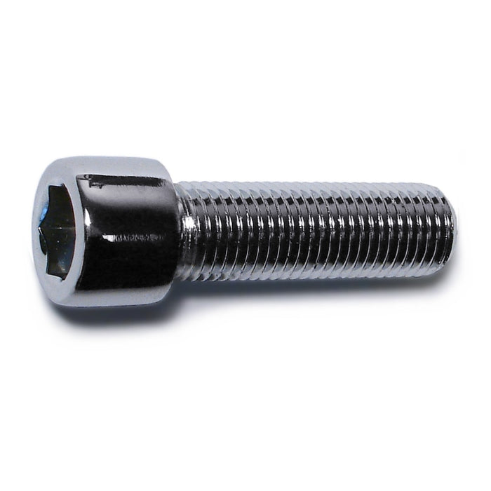 7/16"-20 x 1-1/2" Chrome Plated Steel Fine Thread Smooth Head Socket Cap Screws