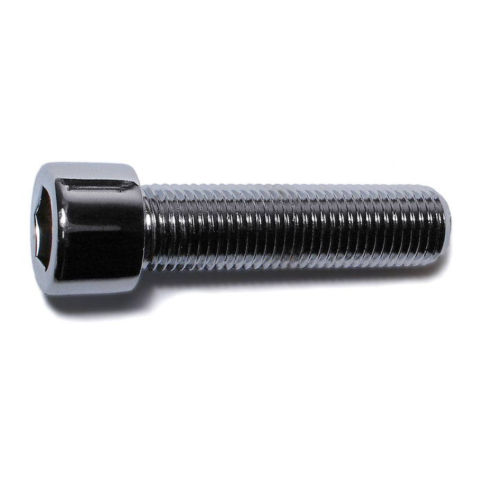 7/16"-20 x 1-3/4" Chrome Plated Steel Fine Thread Smooth Head Socket Cap Screws