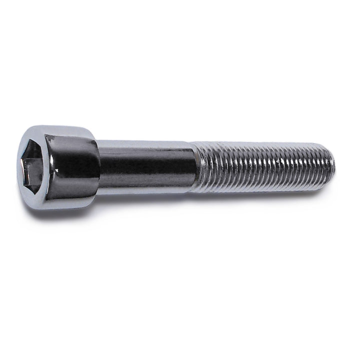 7/16"-20 x 2-1/2" Chrome Plated Steel Fine Thread Smooth Head Socket Cap Screws