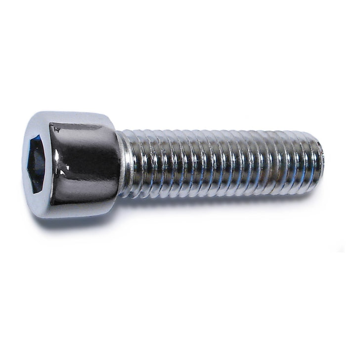 1/2"-13 x 1-3/4" Chrome Plated Steel Coarse Thread Smooth Head Socket Cap Screws