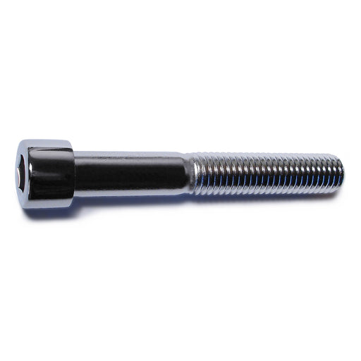 1/2"-13 x 3-1/2" Chrome Plated Steel Coarse Thread Smooth Head Socket Cap Screws