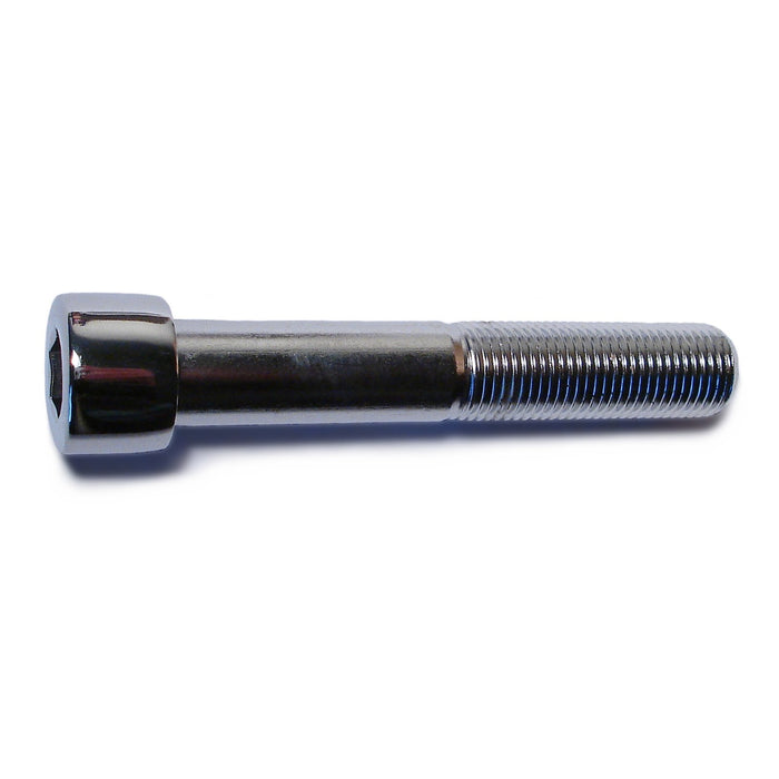 1/2"-20 x 3" Chrome Plated Steel Fine Thread Smooth Head Socket Cap Screws