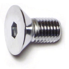 5/16"-24 x 5/8" Chrome Plated Grade 8 Steel Fine Thread Flat Head Socket Cap Screws